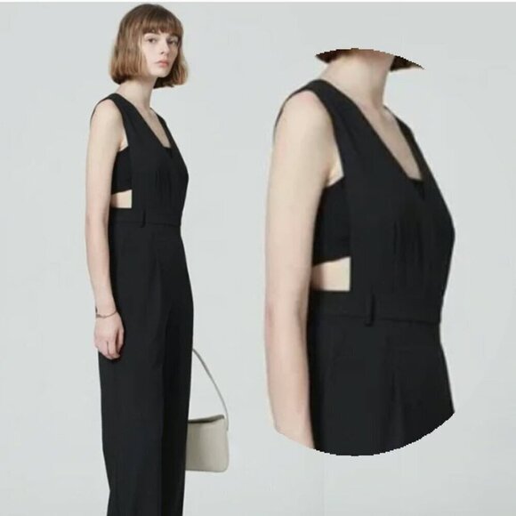 Guess Black Cut-out Jumpsuit Size 4 - Picture 1 of 15